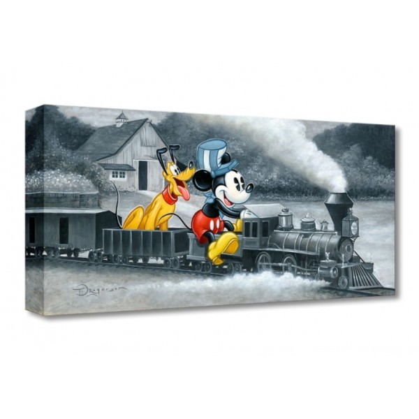 ''Mickey's Train'' Giclée on Canvas by Tim Rogerson – Limited Edition